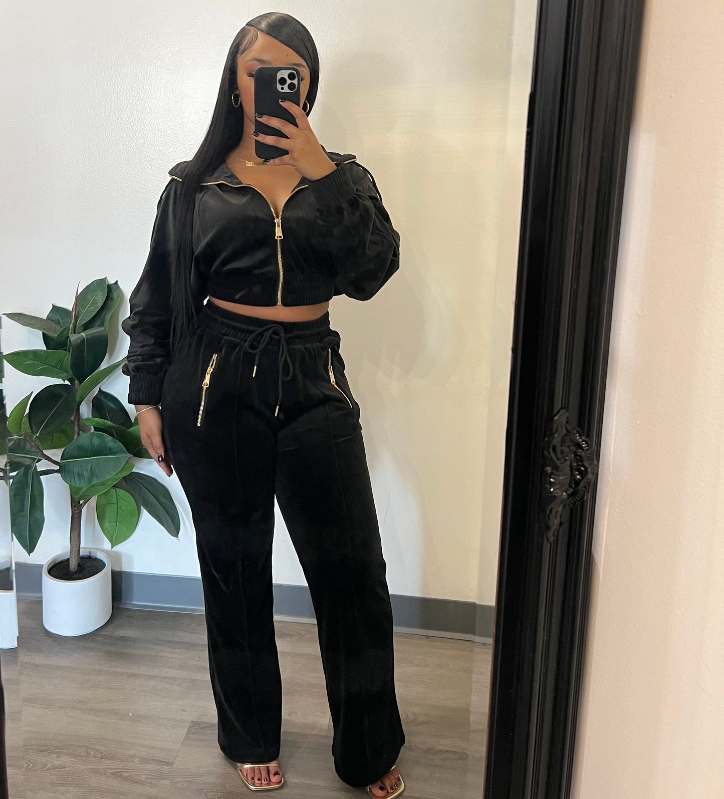 Velour  Pant Set