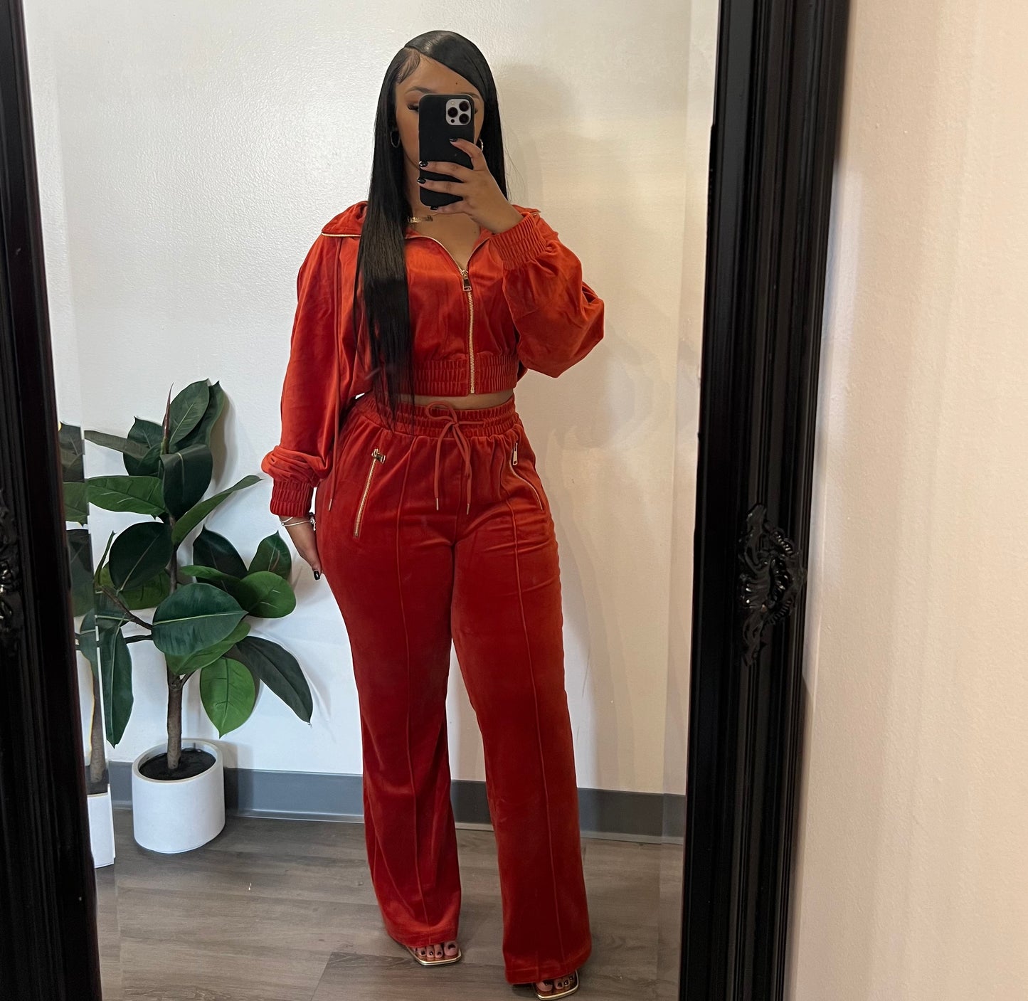 Velour  Pant Set