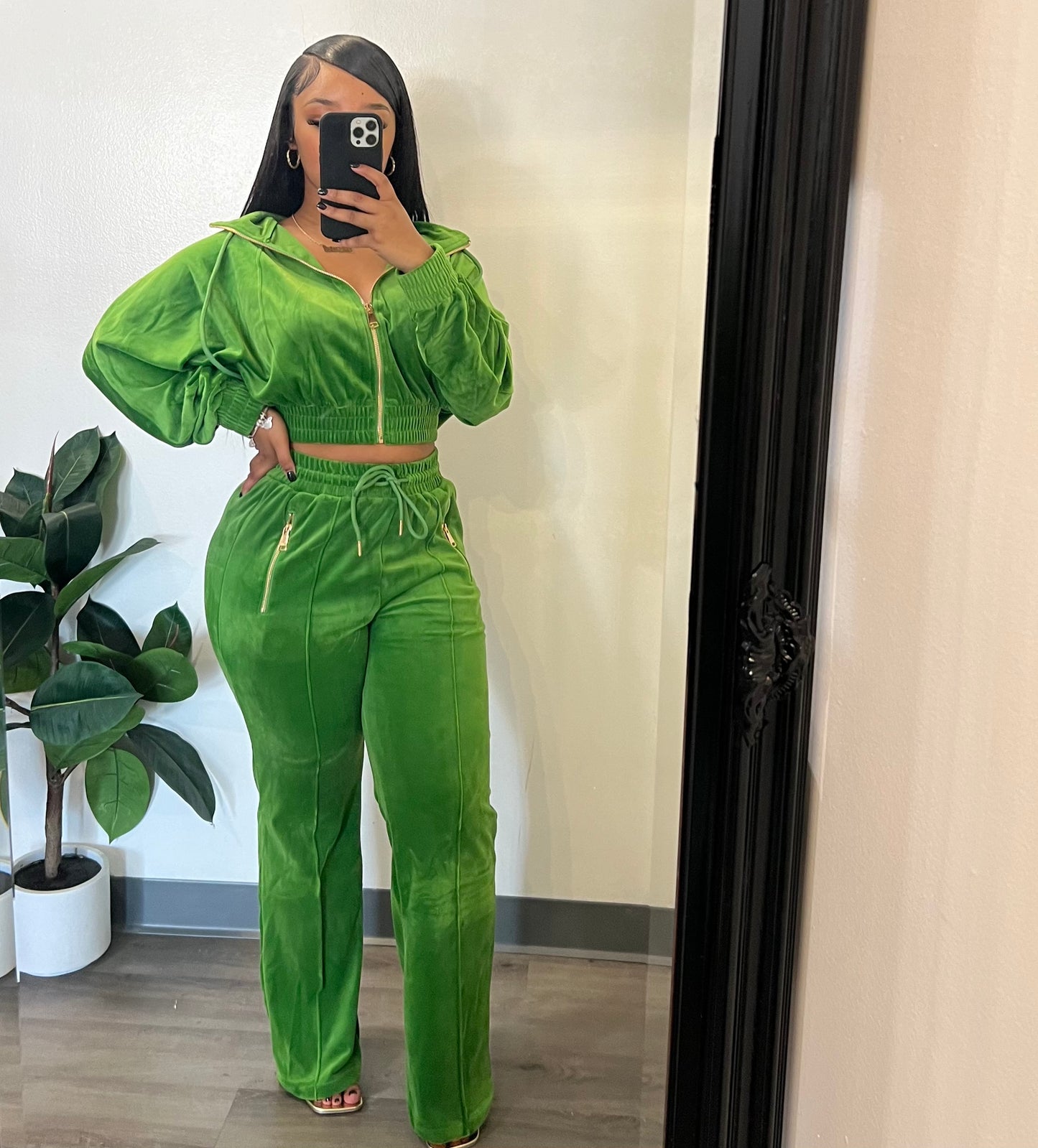 Velour  Pant Set