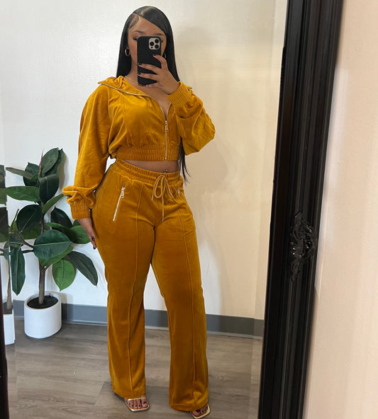 Velour  Pant Set