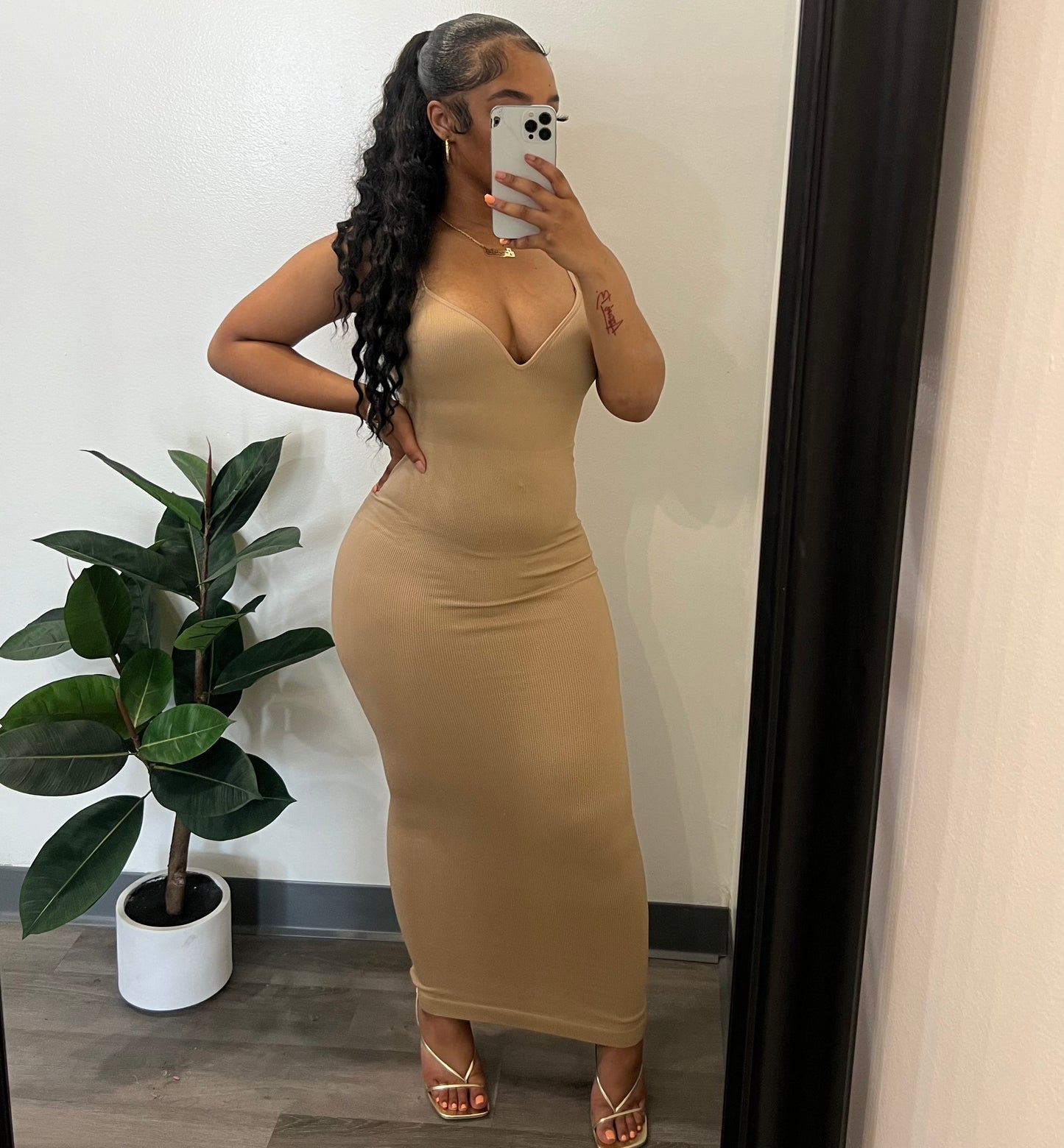 Ribbed Capri Maxi Dress